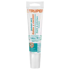 TRUPER - Silicona blanca, sellador de baños y cocinas, 85 g,