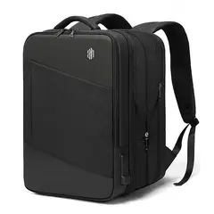 ARCTIC HUNTER - Mochila Hombre 0345 Expandible Viaje Laptop Negro