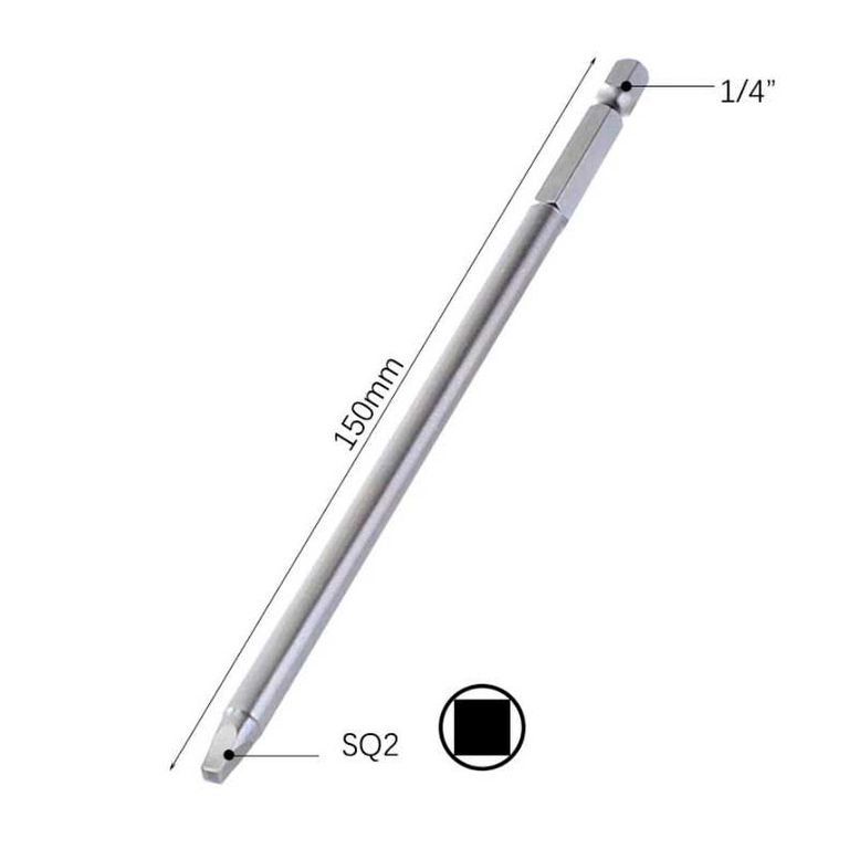 Punta Extra Larga (150mm) Sq2 Tornillos Kreg Set 2 Unidades