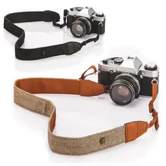 GENERICO - Correa algodón cuero cuello cámara dslr nikon canon sony fujifilm