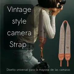GENERICO - Correa soporte ajustable p cámara vintage dslr nikon canon sony pentax