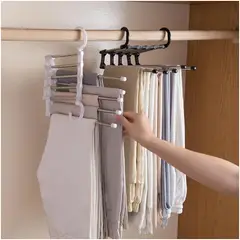 INSPIRA - Set x 2 Perchero colgador organizador de pantalones Blanco
