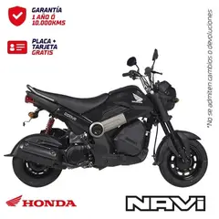 HONDA - MOTO NAVI NEGRO 110cc INCLUYE CARGO BOX