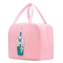 MINARI - Lonchera Térmica para Niños Bolsa Impermeable Rosado 721L.
