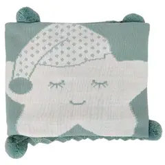 GENERICO - Colcha Hilo Tacto Estrella - Verde VB