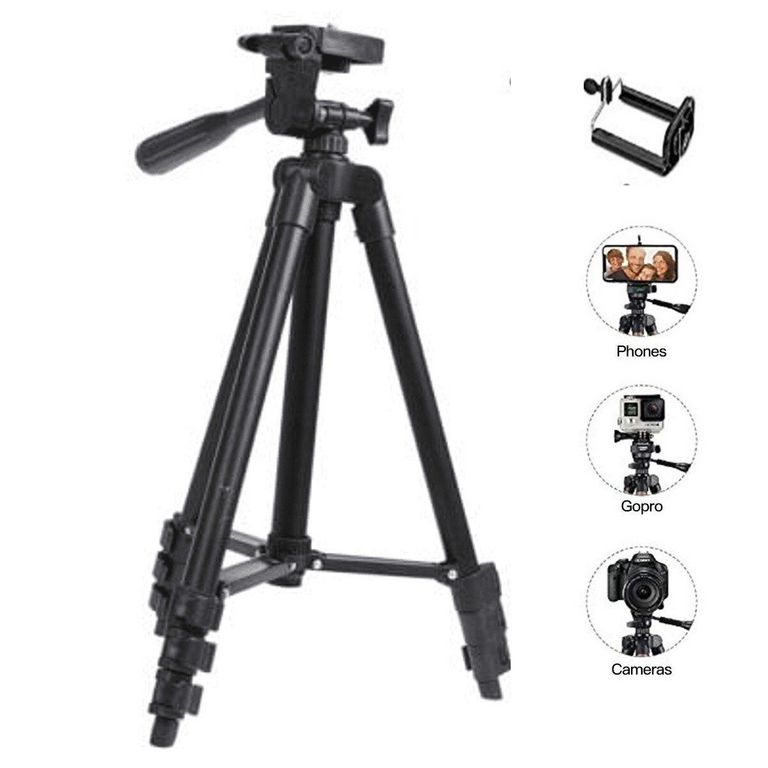 Trípode Fotografía Aluminio Negro 1.02 MT