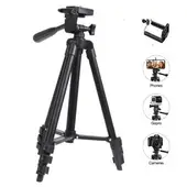 GENERICO - Trípode Fotografía Aluminio Negro 1.02 MT