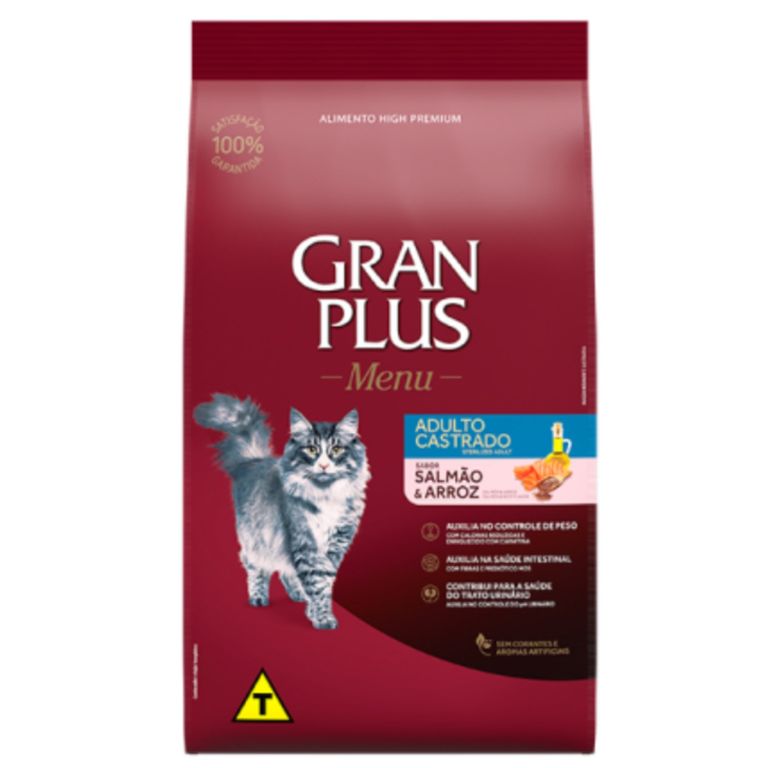 Alimento para gato Castrado Salmon y Arroz 10 kg