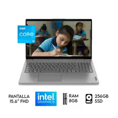 LENOVO - Laptop V15 G4 Core I3-1315u, Ram 8gb Ddr4, SSD 256GB Color Gris