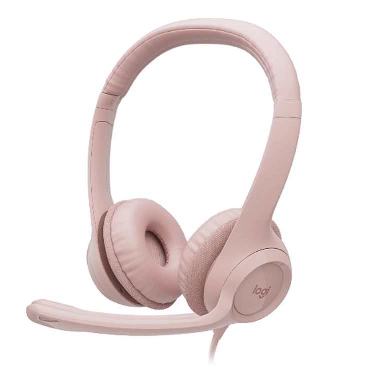 Audifono con Microfono H390 Usb Cable Rosado