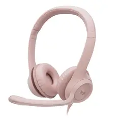 LOGITECH - Audifono con Microfono H390 Usb Cable Rosado