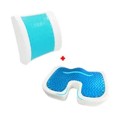 GENERICO - Cojin con Gel Respaldar con Gel para Asiento