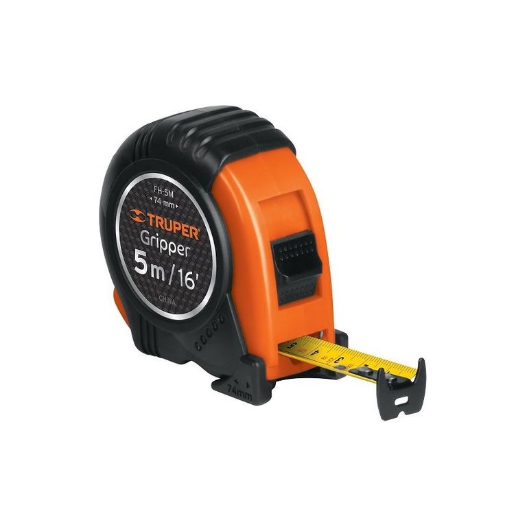 Wincha Gripper Contra Impacto 5 mts 14578 - Negro / Naranja