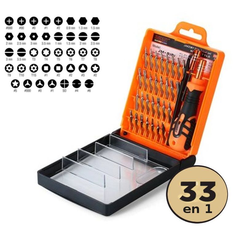 Desarmadores presicion pinza estuche torx estrella plano etc