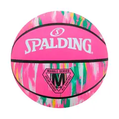 SPALDING - PELOTA PARA BASKET MARBLE GOMA FUCSIA TALLA 6