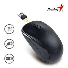 GENIUS - Mouse Wireless inalambrico NX 7000 Negro Blueeye