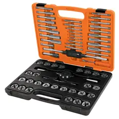 TRUPER - Juego de Machuelos y Tarrajas, 60 piezas, saca rosca