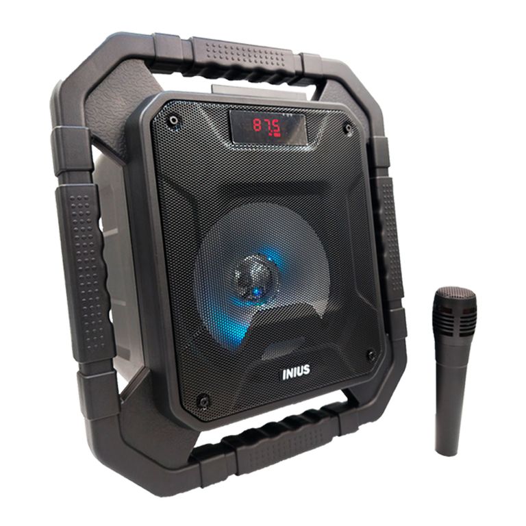 Parlante Inalámbrico Karaoke con Micrófono y Luces RGB