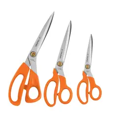 TRUPER - Juego de tijeras para costura 3 piezas,