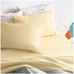TEFI HOME - Juego de sábanas Yellow QUEEN