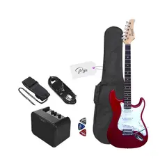 VOZZEX - PACK ELECTRICO STRATO RED WINE - AMPLIFICADOR JOYO 10W