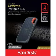 SANDISK - DISCO EXTERNO SSD E61 Extreme 2tb PORTATIL 1050Mbs super veloz