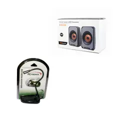 KISONLI - COMBO MICROFONO PCTRONIX PLUG PARLANTES - PARA TU PC O LAPTOP