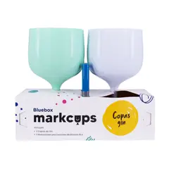 BLUE BOX - Markcups - Gin - Verde Pastel y Blanco sólido