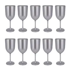 BLUE BOX - COPAS PLAYA 16 OZ X10 - PLATEADO