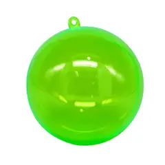 BLUE BOX - ESFERAS NAVIDEÑAS X12 - VERDE TRANSLÚCIDO