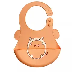 GENERICO - Babero de silicona pig