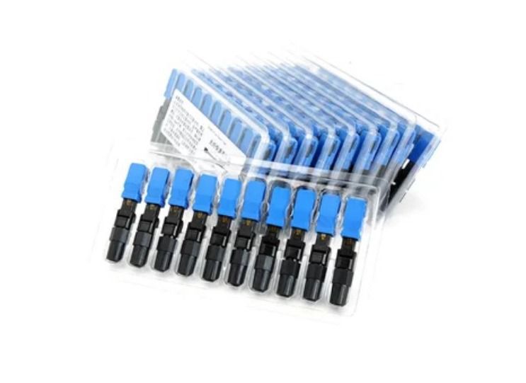 Caja x 100 conector rápido Fibra óptica SC/UPC SM 0.3dB FTTH 60mm
