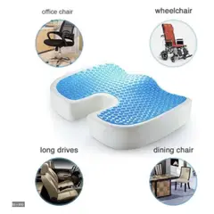 GENERICO - Cojín para silla o auto con superficie de gel