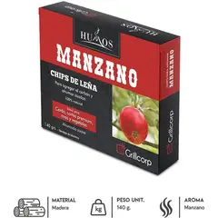 GRILLCORP - Astillas de leña manzano 140gr