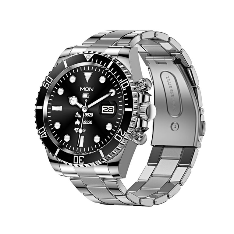 Smartwatch Multifunción Diseño Elegante con correa de acero AW12