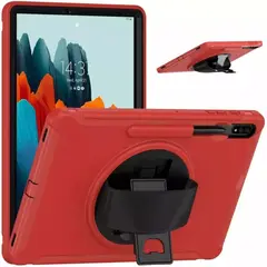 GENERICO - Funda Protector Armor para Tablet Samsung S7/S8 T870-X700 Rojo