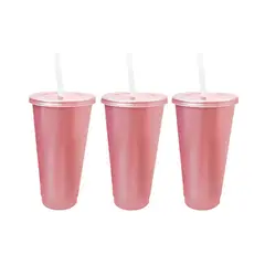 BLUE BOX - Vasos tumbler pack x 3 - ORO ROSA