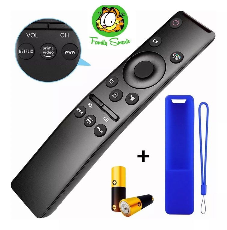Control Remoto Samsung Smart Tv 4k Curve Uhd Funda Y Pila