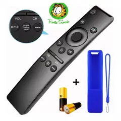 UNIVERSAL - Control Remoto Samsung Smart Tv 4k Curve Uhd Funda Y Pila