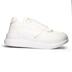 NEBULA - Zapatilla San Blas - Blanco Con Dorado