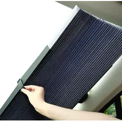 CARJOLLITY - Tapasol retráctil reforzado PREMIUM color gris de camioneta