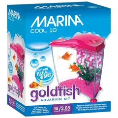 GENERICO - Acuario Marina Cool 10, Goldfish Kit de 10 lt, azul Hagen