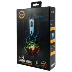 GENIUS GX - Mouse Gamer Scorpion Rgb Gaming Iluminacion Gx 6 botones Genius