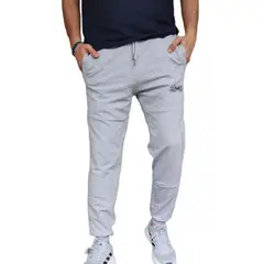 M MUSCLE MUSEUM - Jogger Deportivo Color Plomo Jaspeado Bolsillos con Cierre para Hombre