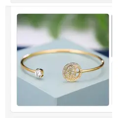 AURELA - Brazalete Dorado Ajustable