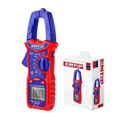 EMTOP - TESTER MULTIMETRO DIGITAL 6A/60A/600A 6000 COUNTS DE GANCHO EDMR26001