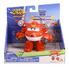 SUPER WINGS - Juguete de Acción Articulada Jett