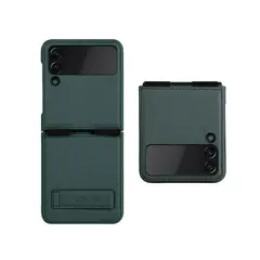 NILLKIN - Qin Leather para Samsung Galaxy Z Flip 4 5G Verde