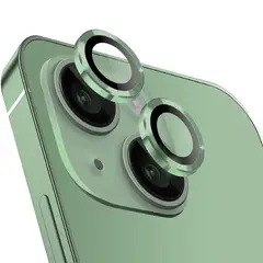 GENERICO - Protector de Cámara Metálico Compatible con iPhone 13-13 Mini Green