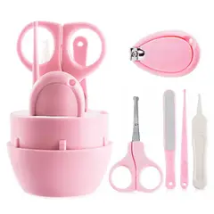 GENERICO - Set de manicura para bebes y niños Rosado